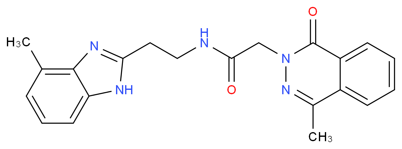 N-[2-(4-methyl-1H-benzimidazol-2-yl)ethyl]-2-(4-methyl-1-oxo-2(1H)-phthalazinyl)acetamide_Molecular_structure_CAS_)