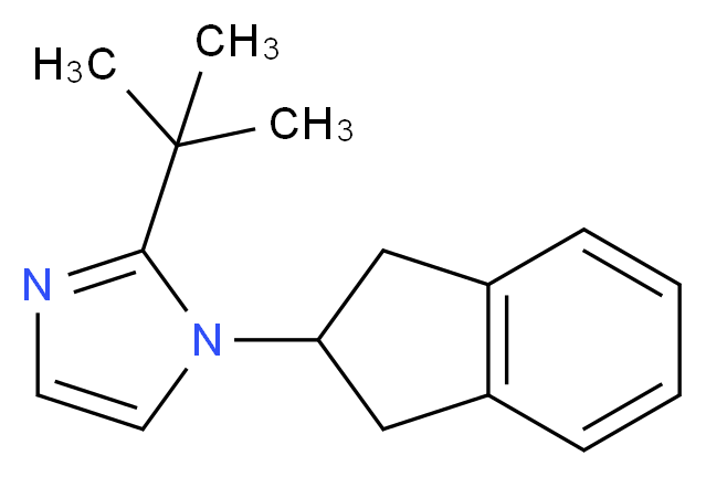 2-tert-butyl-1-(2,3-dihydro-1H-inden-2-yl)-1H-imidazole_Molecular_structure_CAS_)