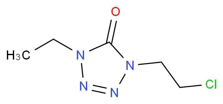 1-(2-Chloroethyl)-4-ethyl-1H-tetrazol-5(4H)-one_Molecular_structure_CAS_69049-03-2)