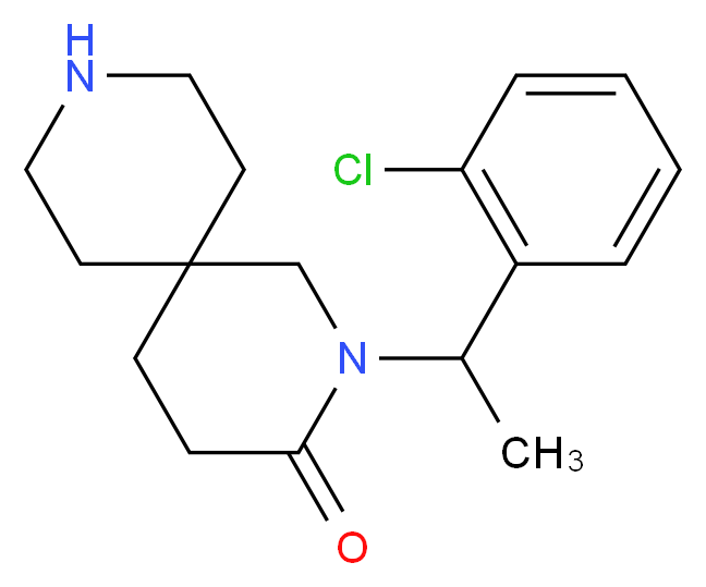 2-[1-(2-chlorophenyl)ethyl]-2,9-diazaspiro[5.5]undecan-3-one_Molecular_structure_CAS_)