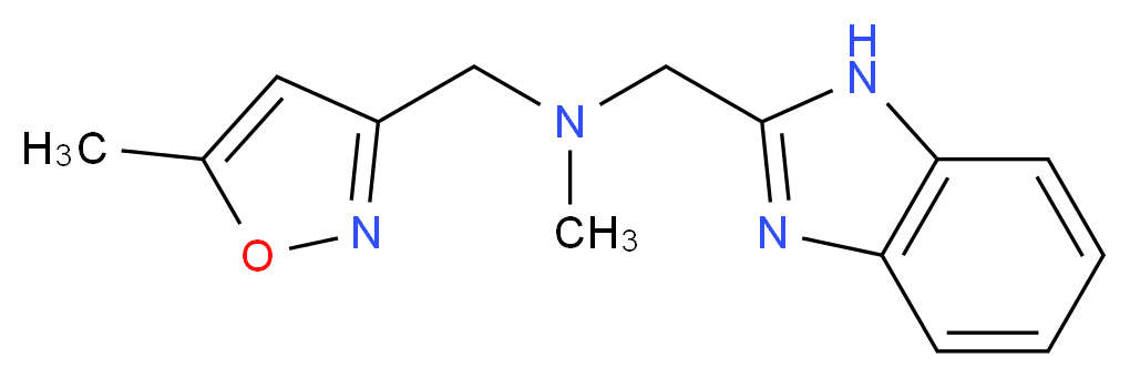 (1H-benzimidazol-2-ylmethyl)methyl[(5-methyl-3-isoxazolyl)methyl]amine_Molecular_structure_CAS_)
