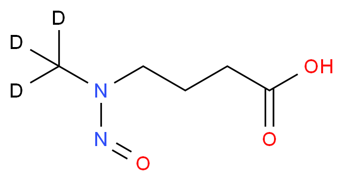 N-Nitroso-N-methyl-4-aminobutyric Acid-d3_Molecular_structure_CAS_1184996-41-5)