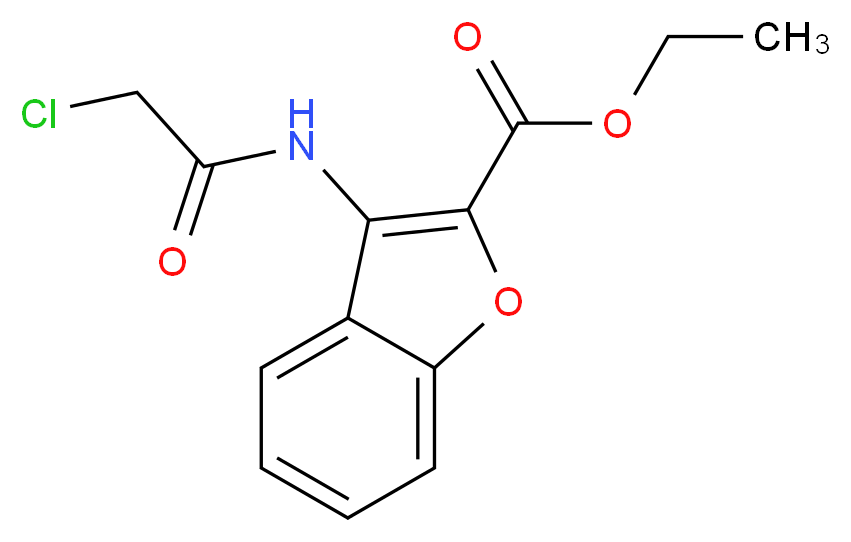 ethyl 3-[(chloroacetyl)amino]-1-benzofuran-2-carboxylate_Molecular_structure_CAS_)