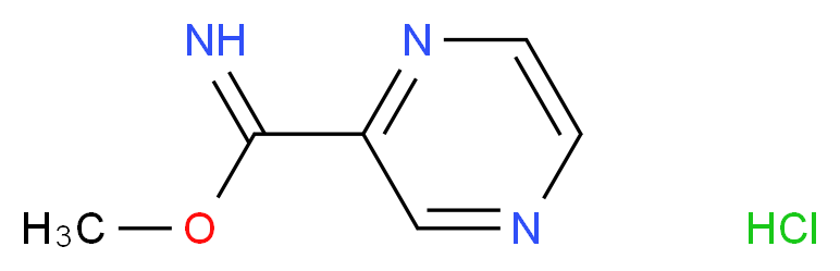 Pyrazine-2-carboximidic acid methyl ester hydrochloride_Molecular_structure_CAS_74617-55-3)
