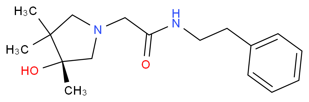 2-[(3R)-3-hydroxy-3,4,4-trimethyl-1-pyrrolidinyl]-N-(2-phenylethyl)acetamide_Molecular_structure_CAS_)