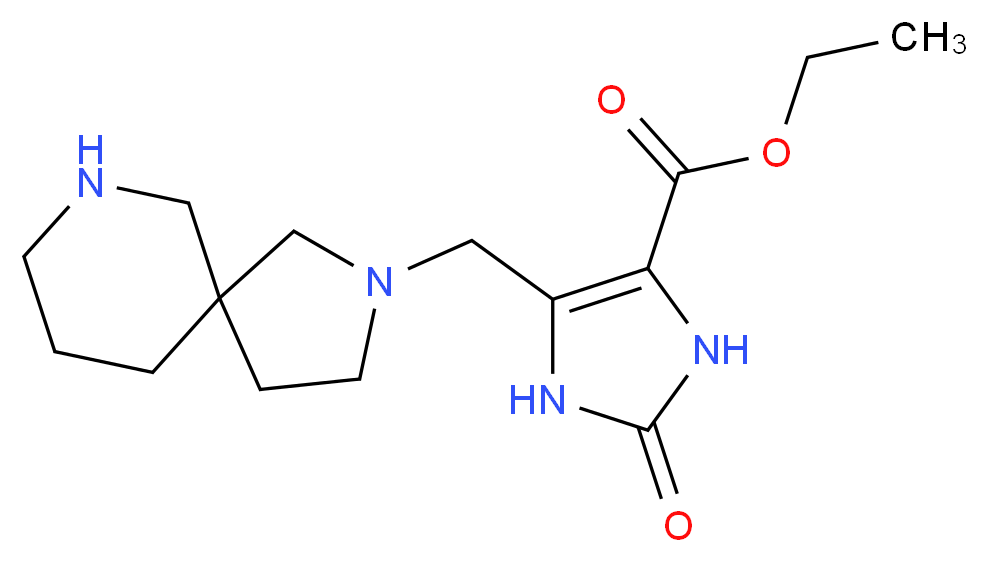 ethyl 5-(2,7-diazaspiro[4.5]dec-2-ylmethyl)-2-oxo-2,3-dihydro-1H-imidazole-4-carboxylate_Molecular_structure_CAS_)