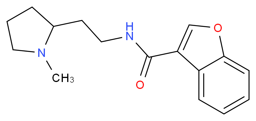 N-[2-(1-methylpyrrolidin-2-yl)ethyl]-1-benzofuran-3-carboxamide_Molecular_structure_CAS_)