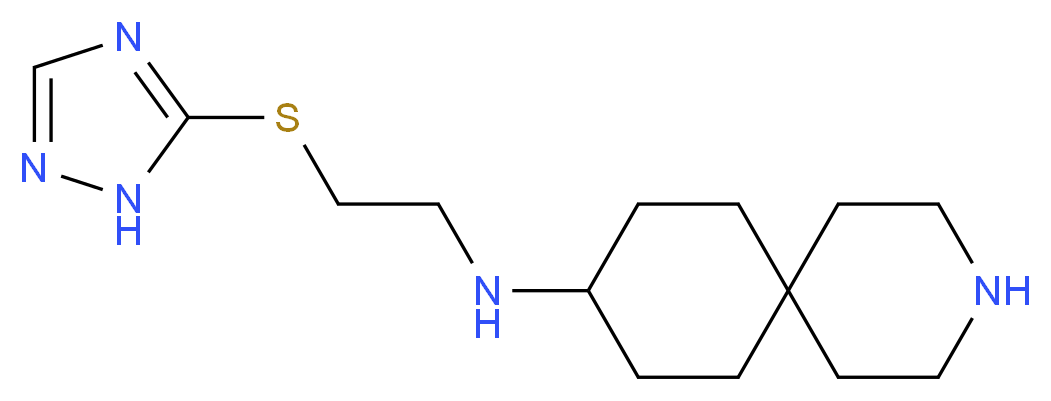 N-[2-(1H-1,2,4-triazol-5-ylthio)ethyl]-3-azaspiro[5.5]undecan-9-amine_Molecular_structure_CAS_)