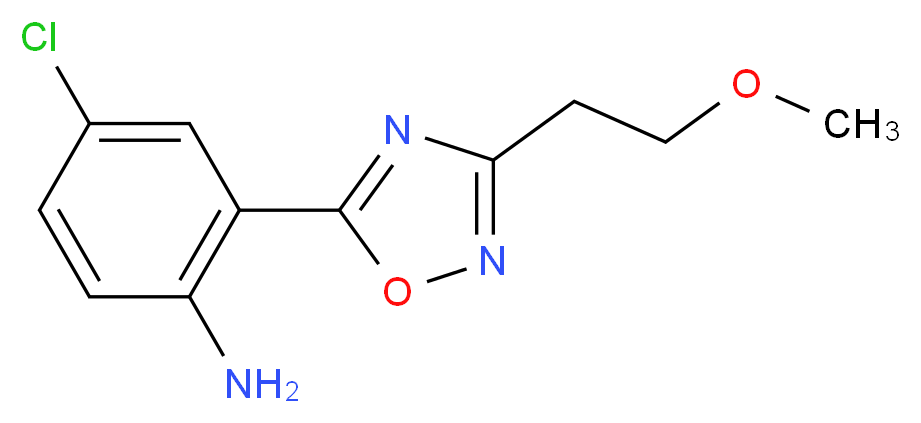 4-chloro-2-[3-(2-methoxyethyl)-1,2,4-oxadiazol-5-yl]aniline_Molecular_structure_CAS_)