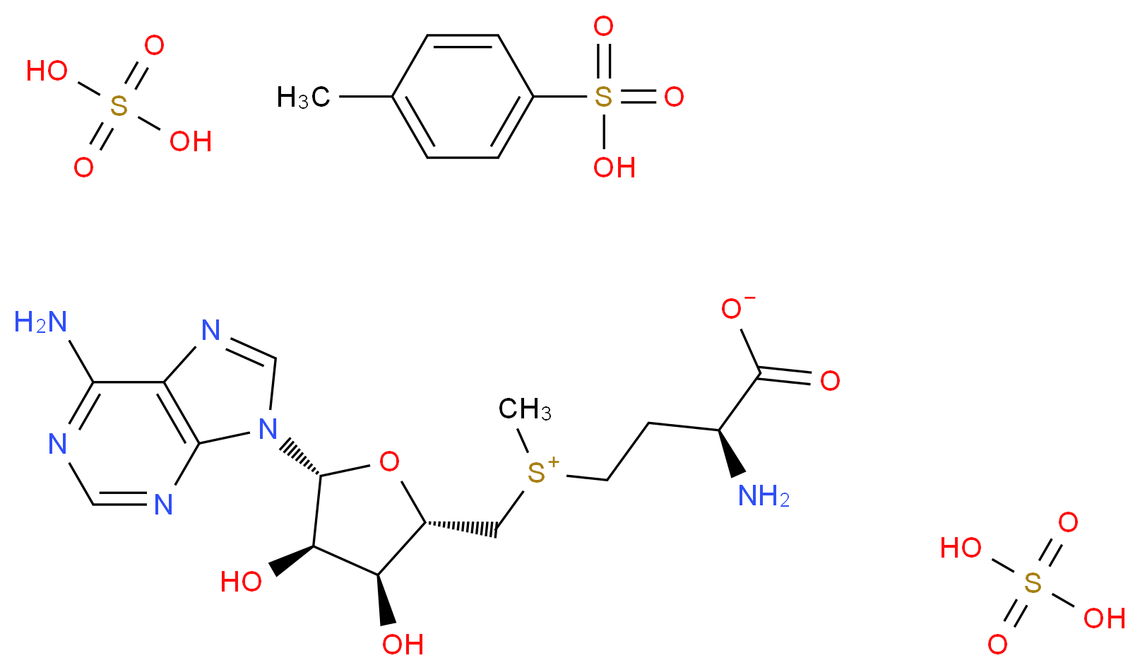 S-Adenosyl-L-methionine disulfate tosylate_Molecular_structure_CAS_97540-22-2)