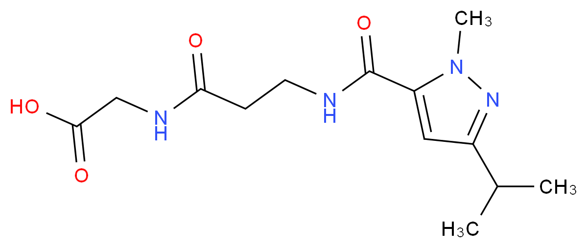N-[(3-isopropyl-1-methyl-1H-pyrazol-5-yl)carbonyl]-beta-alanylglycine_Molecular_structure_CAS_)