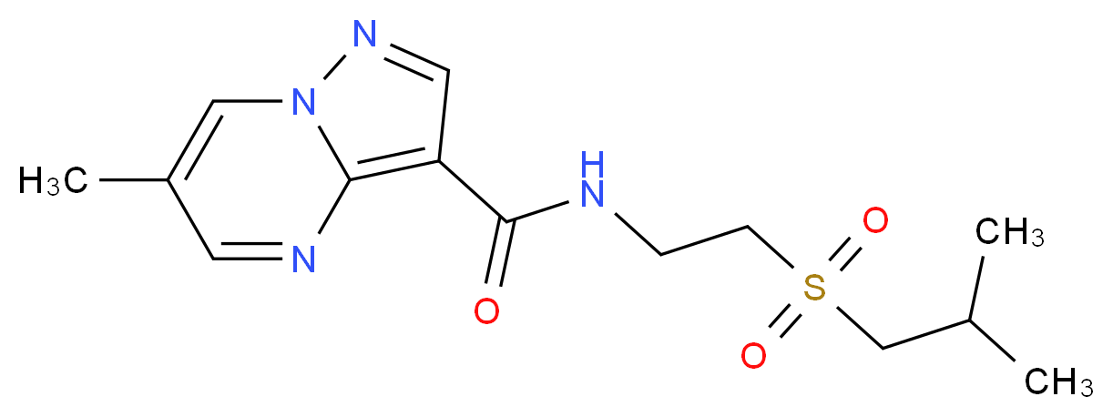 N-[2-(isobutylsulfonyl)ethyl]-6-methylpyrazolo[1,5-a]pyrimidine-3-carboxamide_Molecular_structure_CAS_)