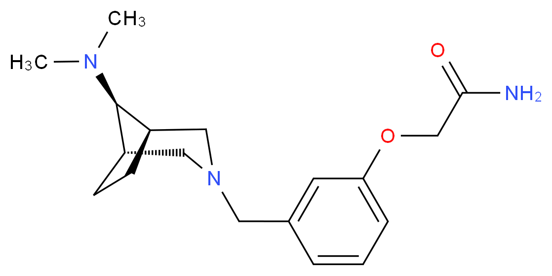 2-(3-{[(8-syn)-8-(dimethylamino)-3-azabicyclo[3.2.1]oct-3-yl]methyl}phenoxy)acetamide_Molecular_structure_CAS_)