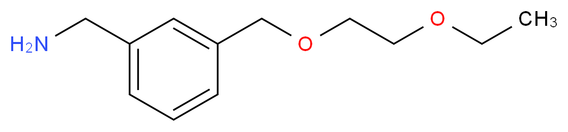 1-{3-[(2-ethoxyethoxy)methyl]phenyl}methanamine_Molecular_structure_CAS_)