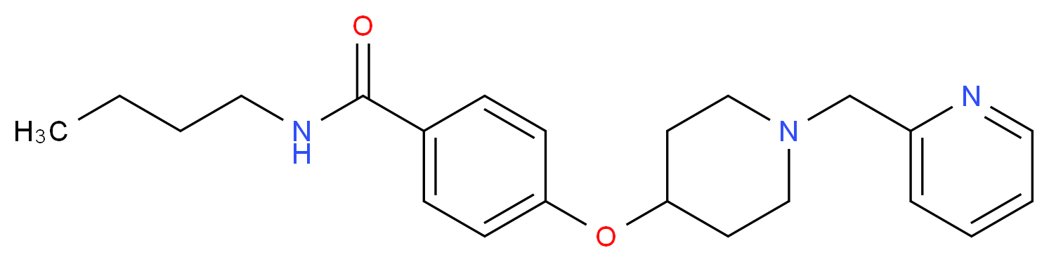 N-butyl-4-{[1-(2-pyridinylmethyl)-4-piperidinyl]oxy}benzamide_Molecular_structure_CAS_)