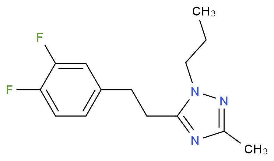 5-[2-(3,4-difluorophenyl)ethyl]-3-methyl-1-propyl-1H-1,2,4-triazole_Molecular_structure_CAS_)