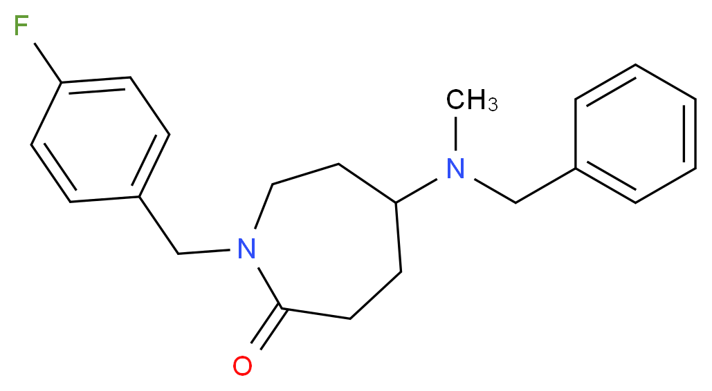 5-[benzyl(methyl)amino]-1-(4-fluorobenzyl)-2-azepanone_Molecular_structure_CAS_)