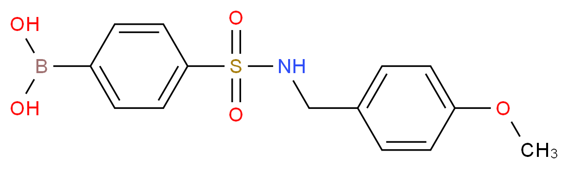 4-[(4-Methoxybenzyl)sulphamoyl]benzeneboronic acid 98%_Molecular_structure_CAS_)