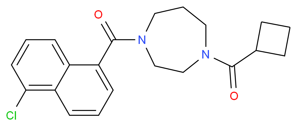 1-(5-chloro-1-naphthoyl)-4-(cyclobutylcarbonyl)-1,4-diazepane_Molecular_structure_CAS_)