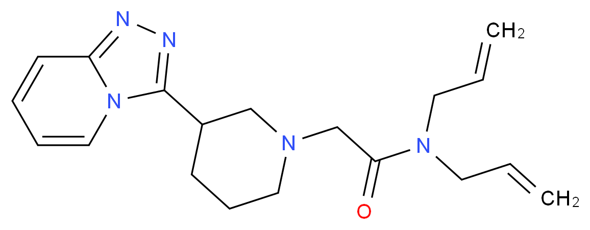 N,N-diallyl-2-(3-[1,2,4]triazolo[4,3-a]pyridin-3-ylpiperidin-1-yl)acetamide_Molecular_structure_CAS_)