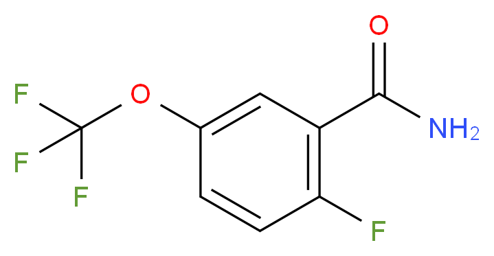2-Fluoro-5-(trifluoromethoxy)benzamide_Molecular_structure_CAS_)