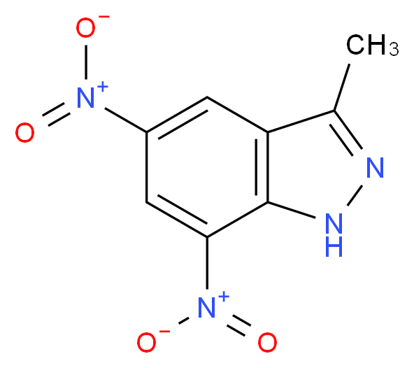 3-METHYL-5,7-DINITRO-1H-INDAZOLE_Molecular_structure_CAS_647853-23-4)
