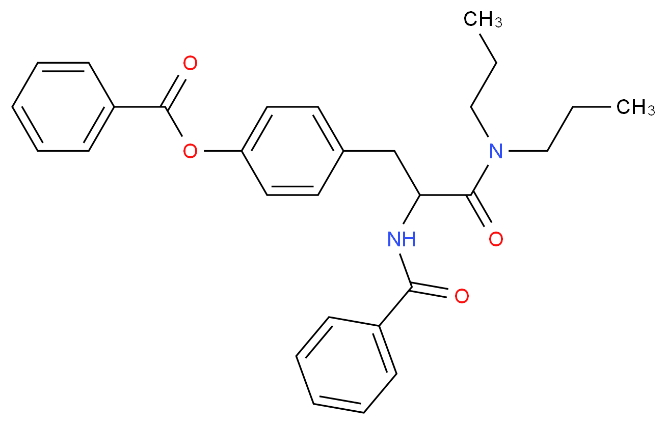 N,O-Dibenzoyl-DL-tyrosyl-N',N'-dipropylamide_Molecular_structure_CAS_57227-08-4)