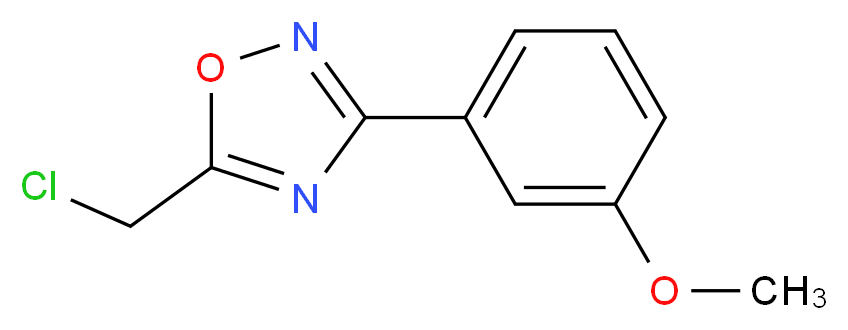 5-(chloromethyl)-3-(3-methoxyphenyl)-1,2,4-oxadiazole_Molecular_structure_CAS_)