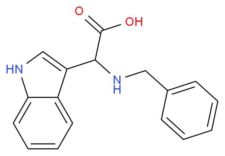 2-(benzylamino)-2-(1H-indol-3-yl)acetic acid_Molecular_structure_CAS_)