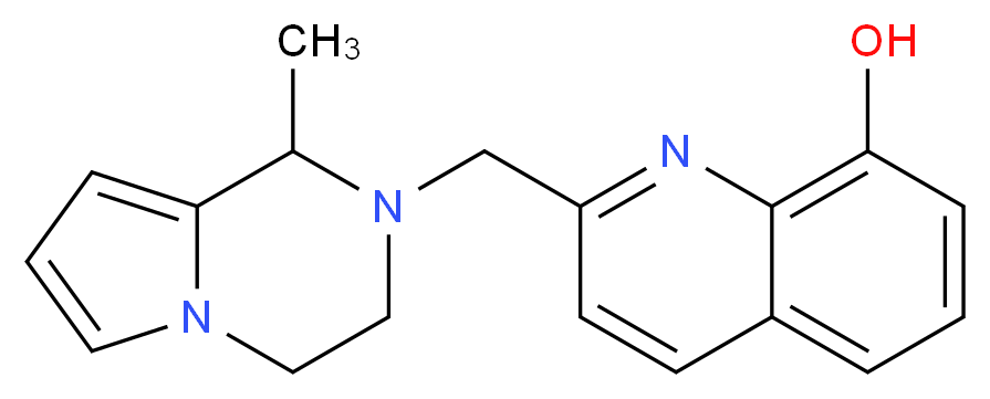 2-[(1-methyl-3,4-dihydropyrrolo[1,2-a]pyrazin-2(1H)-yl)methyl]quinolin-8-ol_Molecular_structure_CAS_)