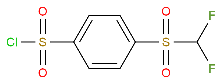 4-[(difluoromethyl)sulfonyl]benzenesulfonyl chloride_Molecular_structure_CAS_923204-51-7)