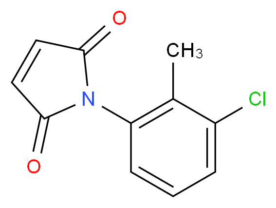 1-(3-Chloro-2-methylphenyl)-1H-pyrrole-2,5-dione_Molecular_structure_CAS_58670-25-0)