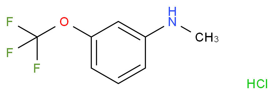 N-methyl-3-(trifluoromethoxy)aniline hydrochloride_Molecular_structure_CAS_)