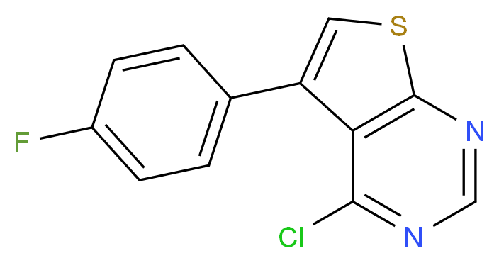 4-Chloro-5-(4-fluorophenyl)thieno[2,3-d]pyrimidine_Molecular_structure_CAS_)