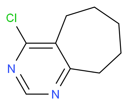 4-chloro-5H,6H,7H,8H,9H-cyclohepta[d]pyrimidine_Molecular_structure_CAS_)