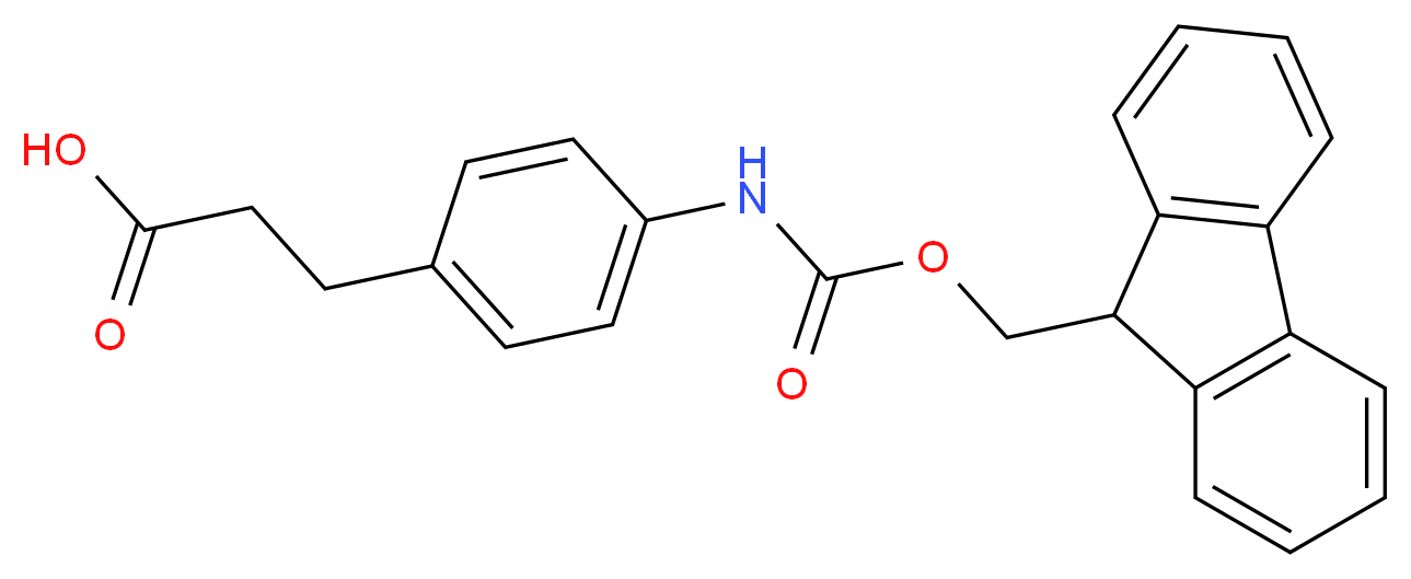 3-(4-((((9H-Fluoren-9-yl)Methoxy)carbonyl)aMino)phenyl)propanoic acid_Molecular_structure_CAS_882847-07-6)