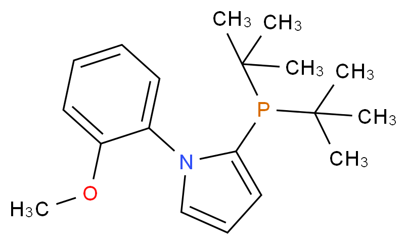 2-(Di-tert-butylphosphino)-1-(2-methoxyphenyl)-1H-pyrrole_Molecular_structure_CAS_1053658-91-5)