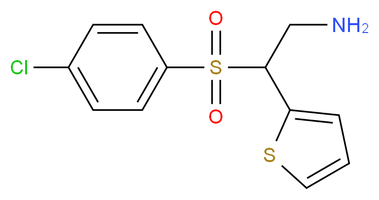 2-[(4-Chlorophenyl)sulphonyl]-2-(2-thienyl)ethylamine_Molecular_structure_CAS_)