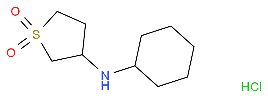 N-cyclohexyl-N-(1,1-dioxidotetrahydrothien-3-yl)amine hydrochloride_Molecular_structure_CAS_)