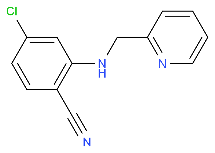 4-chloro-2-[(pyridin-2-ylmethyl)amino]benzonitrile_Molecular_structure_CAS_)