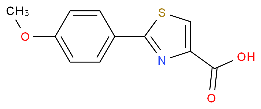 2-(4-Methoxyphenyl)-1,3-thiazole-4-carboxylic acid_Molecular_structure_CAS_)