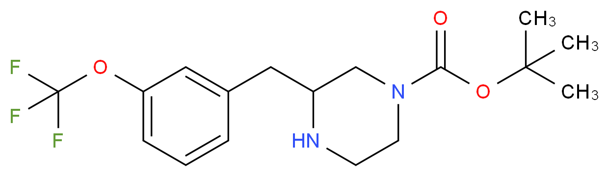 3-(3-TRIFLUOROMETHOXY-BENZYL)-PIPERAZINE-1-CARBOXYLIC ACID TERT-BUTYL ESTER_Molecular_structure_CAS_886773-95-1)