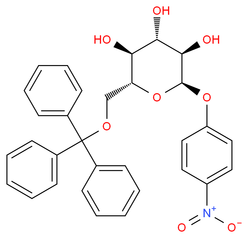4-Nitrophenyl 6-O-Trityl-α-D-glucopyranoside_Molecular_structure_CAS_655246-35-8)