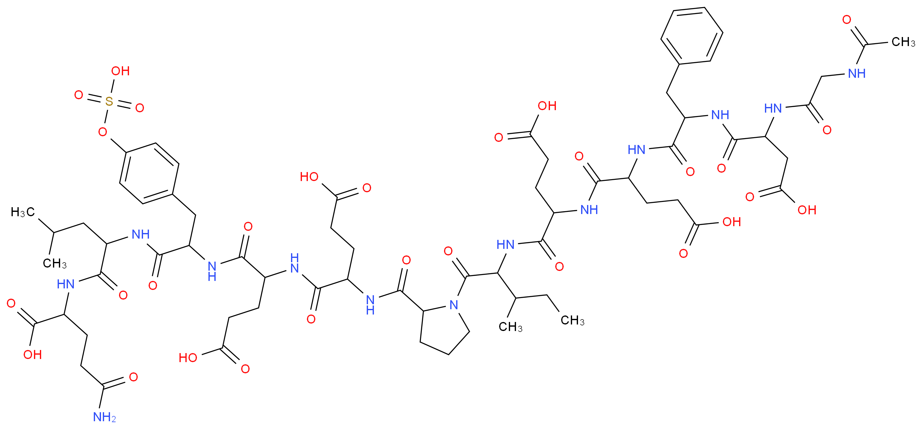 Acetyl-[Tyr(SO3H)63]-Hirudin Fragment 54-65_Molecular_structure_CAS_125441-00-1)
