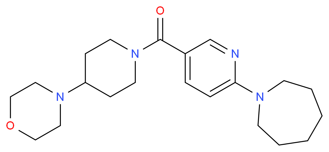 1-{5-[(4-morpholin-4-ylpiperidin-1-yl)carbonyl]pyridin-2-yl}azepane_Molecular_structure_CAS_)