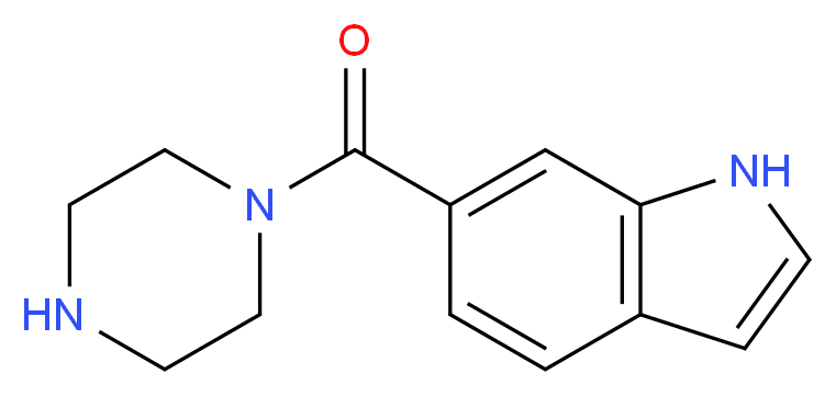6-[(Piperazin-1-yl)carbonyl]-1H-indole_Molecular_structure_CAS_633322-11-9)
