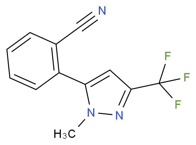 2-[1-methyl-3-(trifluoromethyl)-1H-pyrazol-5-yl]benzonitrile_Molecular_structure_CAS_910037-17-1)