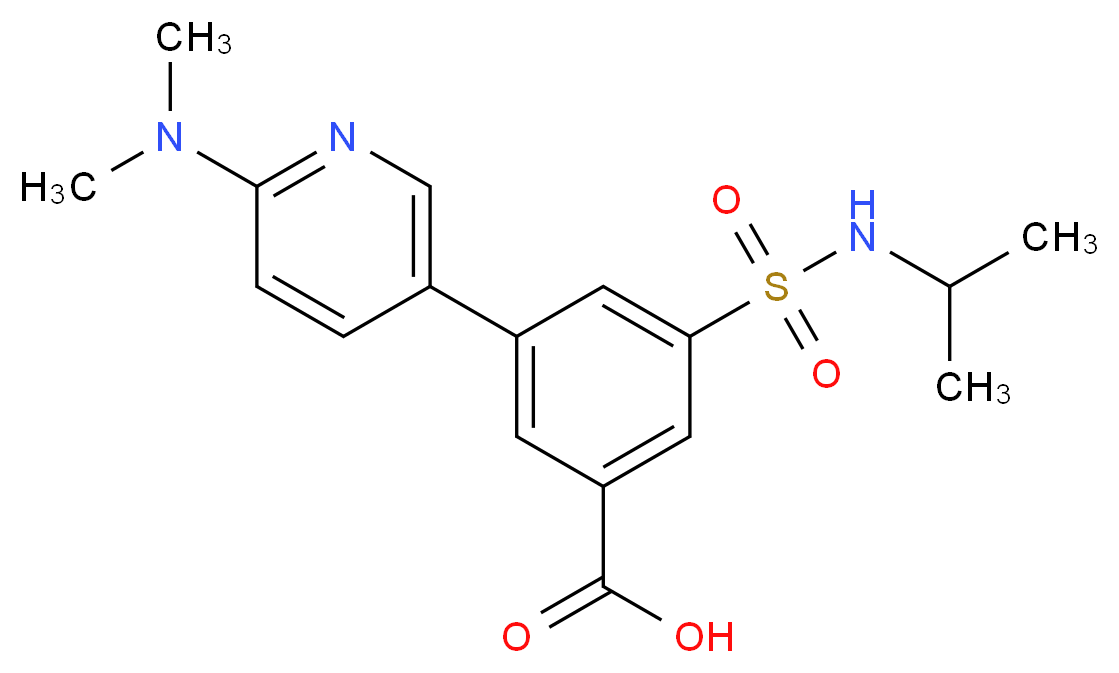 3-[6-(dimethylamino)pyridin-3-yl]-5-[(isopropylamino)sulfonyl]benzoic acid_Molecular_structure_CAS_)