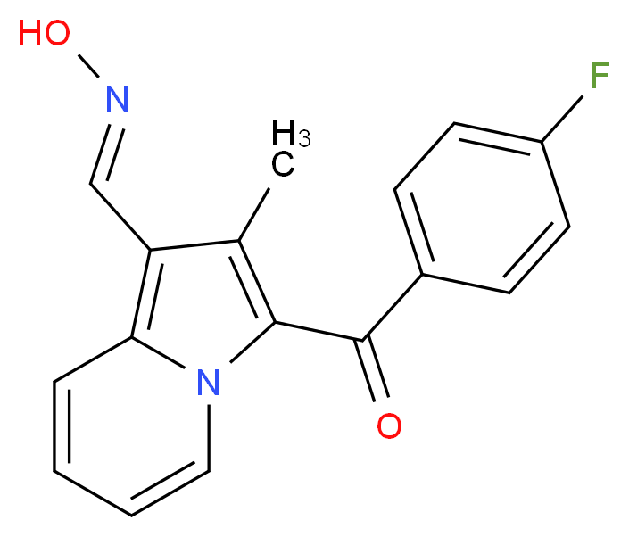 3-(4-Fluoro-benzoyl)-2-methyl-indolizine-1-carbaldehyde oxime_Molecular_structure_CAS_)