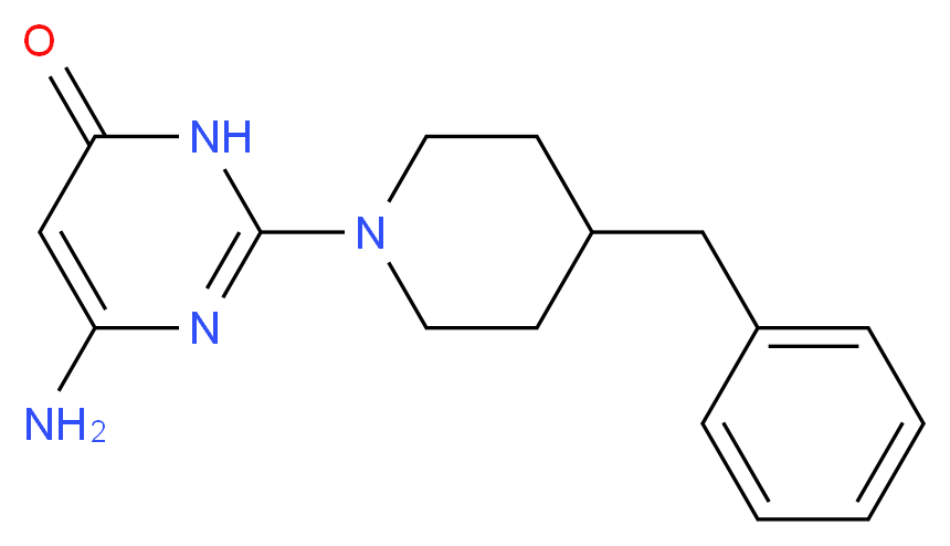6-Amino-2-(4-benzylpiperidin-1-yl)pyrimidin-4(3H)-one_Molecular_structure_CAS_)